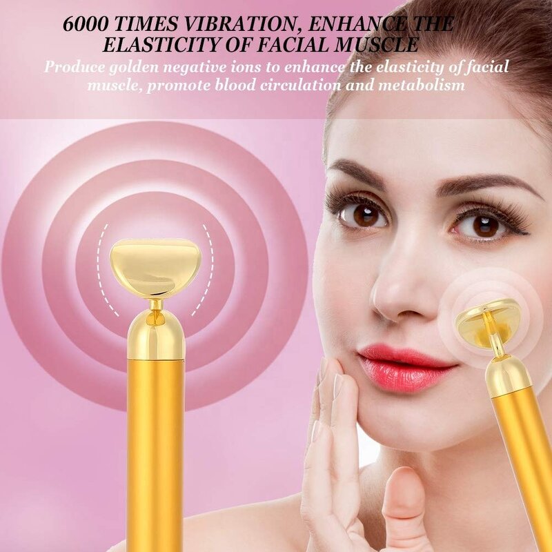 24k Gold Beauty Bar - Manufacturer - T Shape Japan Vibration Skin Tightening