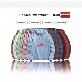 Hooded Sweatshirt Manufacturer - Men's Long Cotton & Custom Logo for Group Workwear