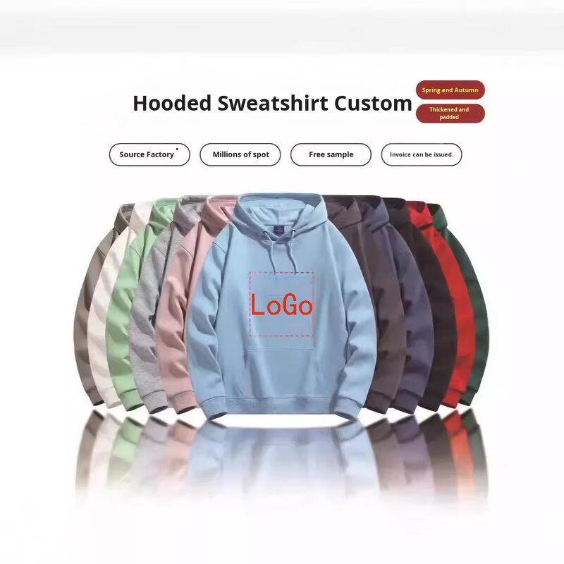 Hooded Sweatshirt Manufacturer - Men's Long Cotton & Custom Logo for Group Workwear