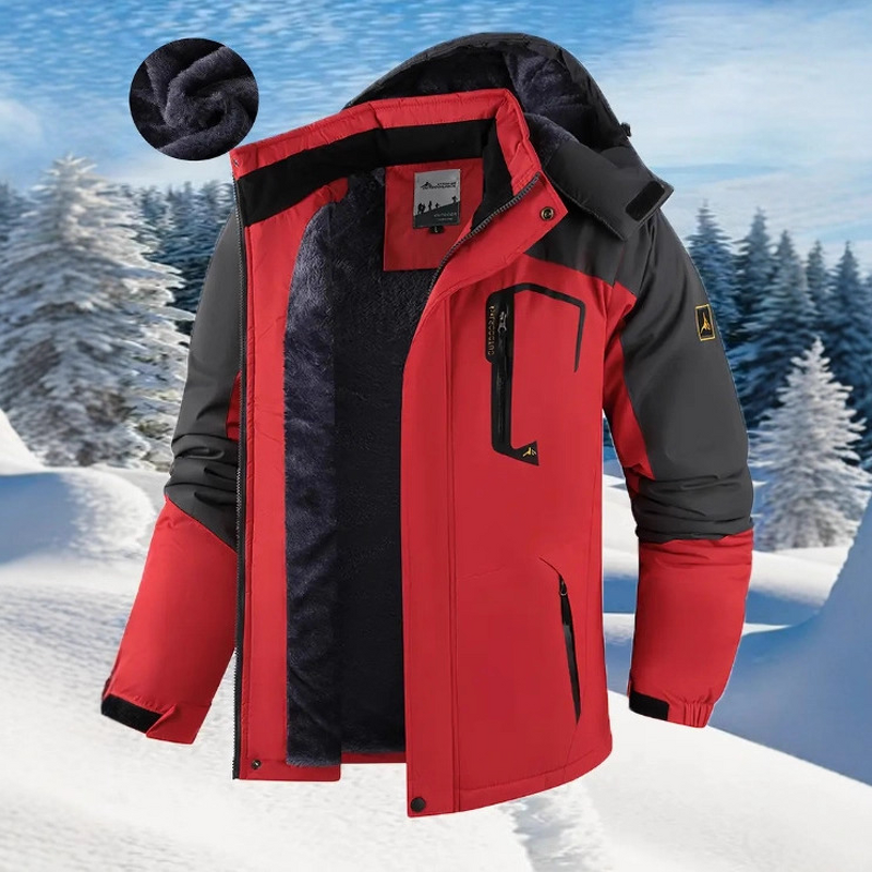 Ski Jacket Manufacturer - Men's Waterproof Windproof Warm with Hood and Wool Lining