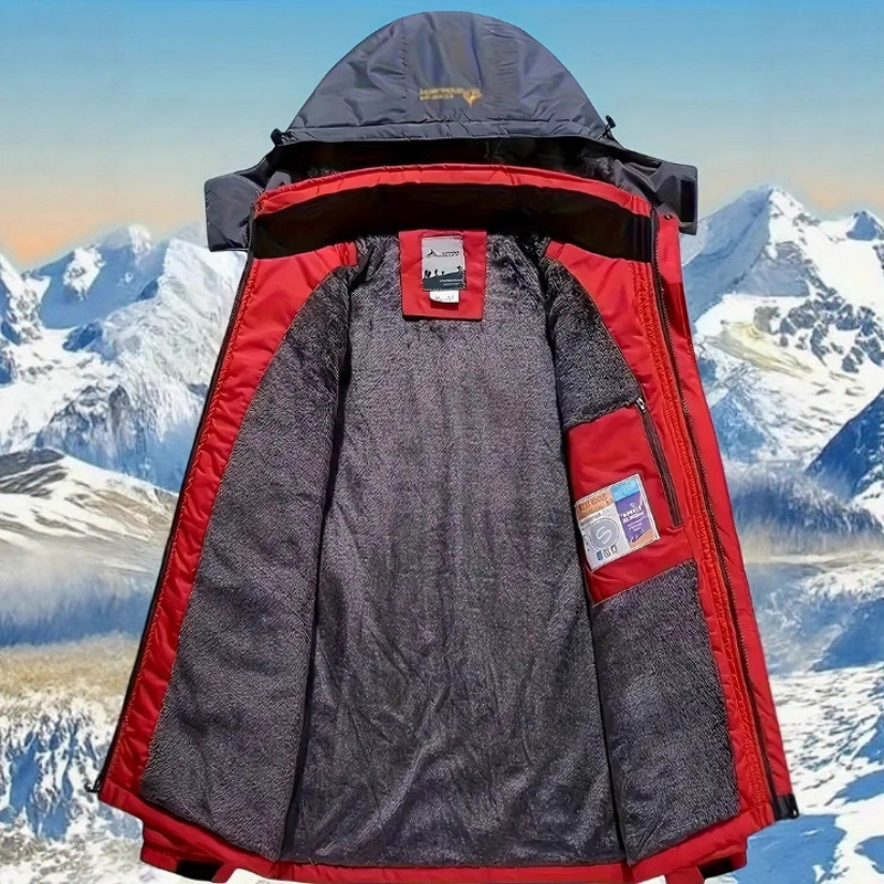 Ski Jacket Manufacturer - Men's Waterproof Windproof Warm with Hood and Wool Lining