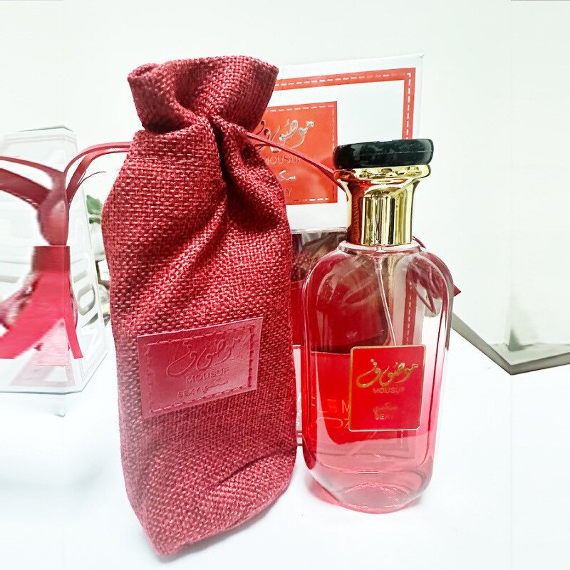 Women's Perfume Manufacturer - 100ml Mousuf Long-lasting Red Cloth Bag Arabic Dubai