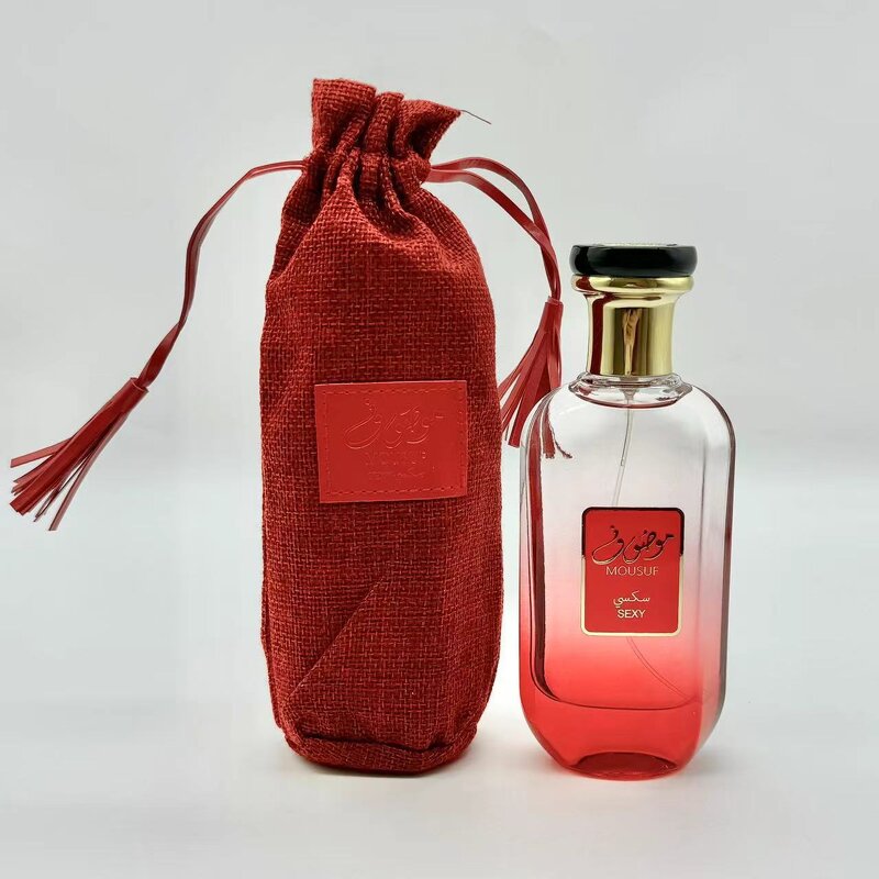 Women's Perfume Manufacturer - 100ml Mousuf Long-lasting Red Cloth Bag Arabic Dubai