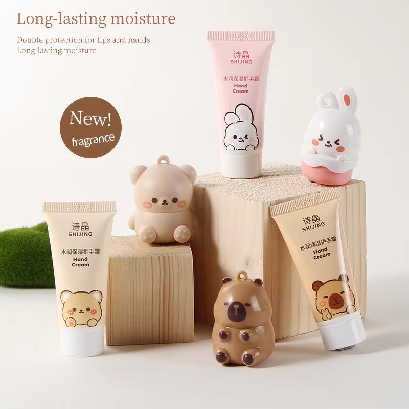 Little Bear Skin Care Set - Manufacturer - Shijiing OEM Moisturizing Nourishing Lipstick Hand Cream