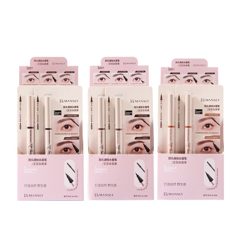 Double-headed Water Eyebrow Pencil - Manufacturer - Eyebrow Dye Pencil Natural Smooth No Clumping