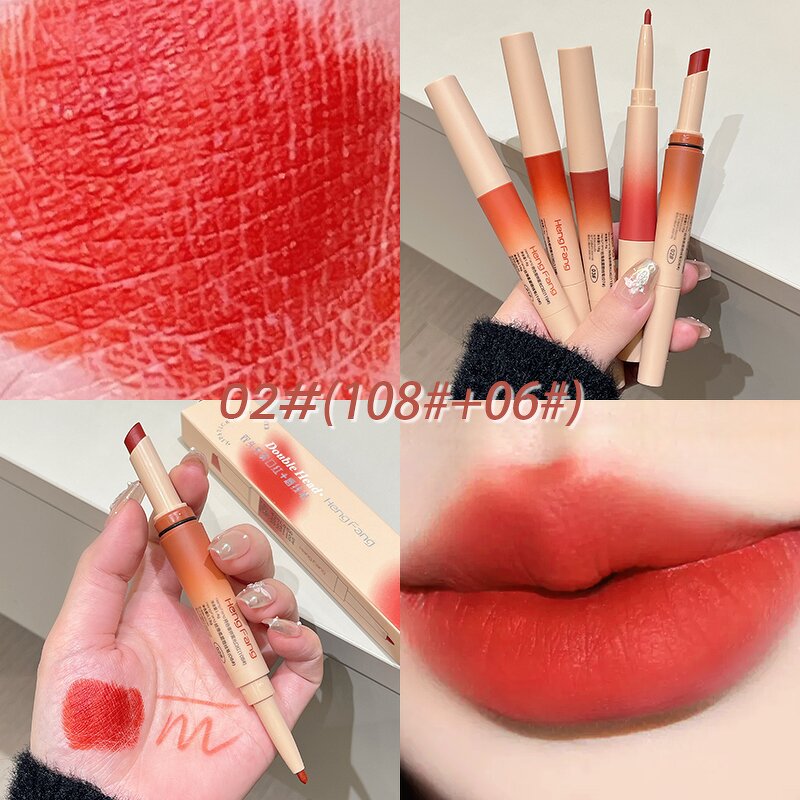 Light Mist Lipstick - Manufacturer - 6 Colors Double-Headed Lip Liner Durable Non-sticky Cup