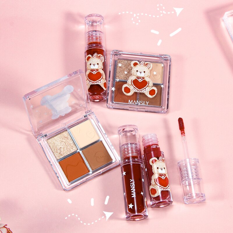 Christmas Bear Lip Glaze Set - Manufacturer - Own Brand Pigment Lip Gloss Supplier Set Cosmetics
