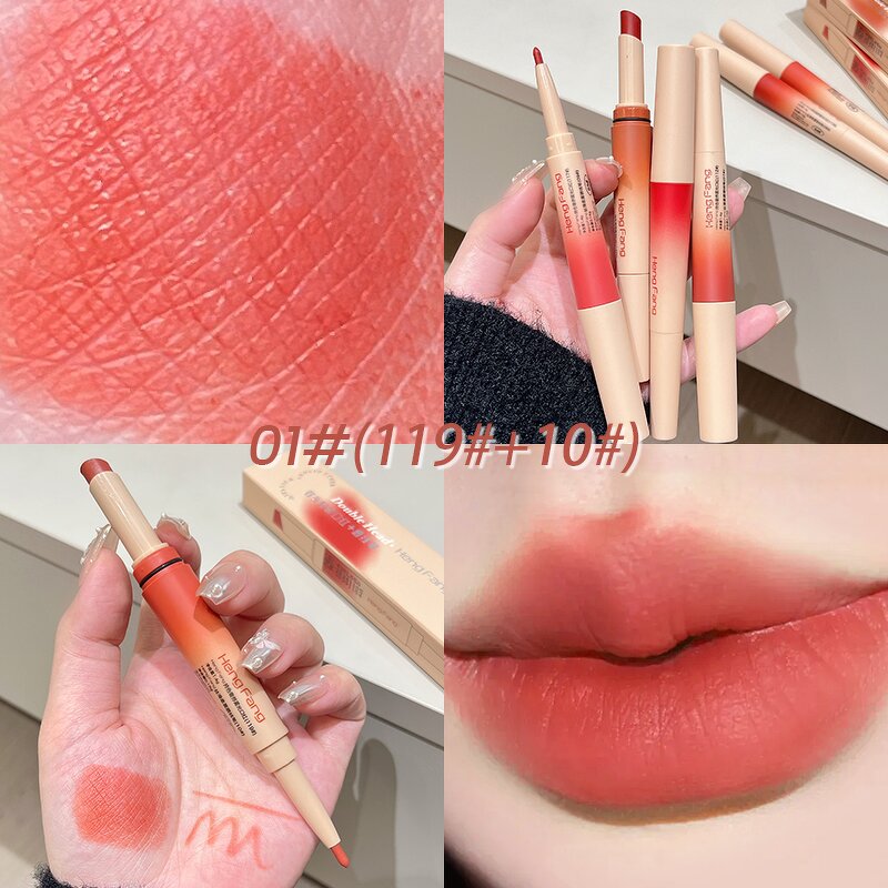 Light Mist Lipstick - Manufacturer - 6 Colors Double-Headed Lip Liner Durable Non-sticky Cup