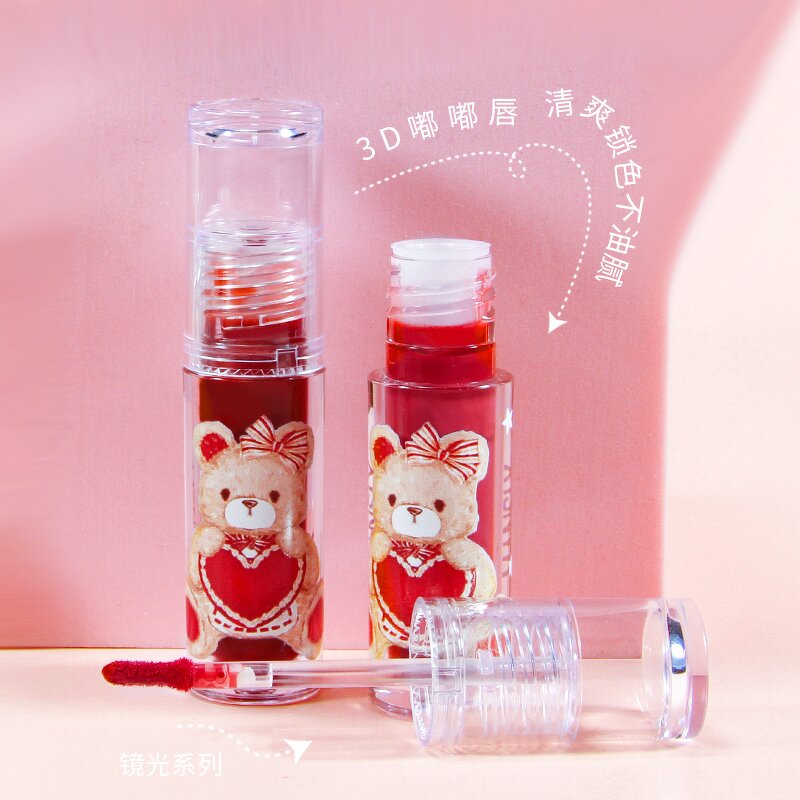 Christmas Bear Lip Glaze Set - Manufacturer - Own Brand Pigment Lip Gloss Supplier Set Cosmetics