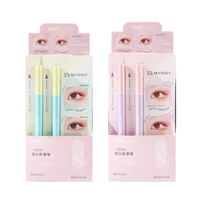 Double-headed Horizontal Silkworm Pen - Manufacturer - Smooth Texture Color Development Easy Application