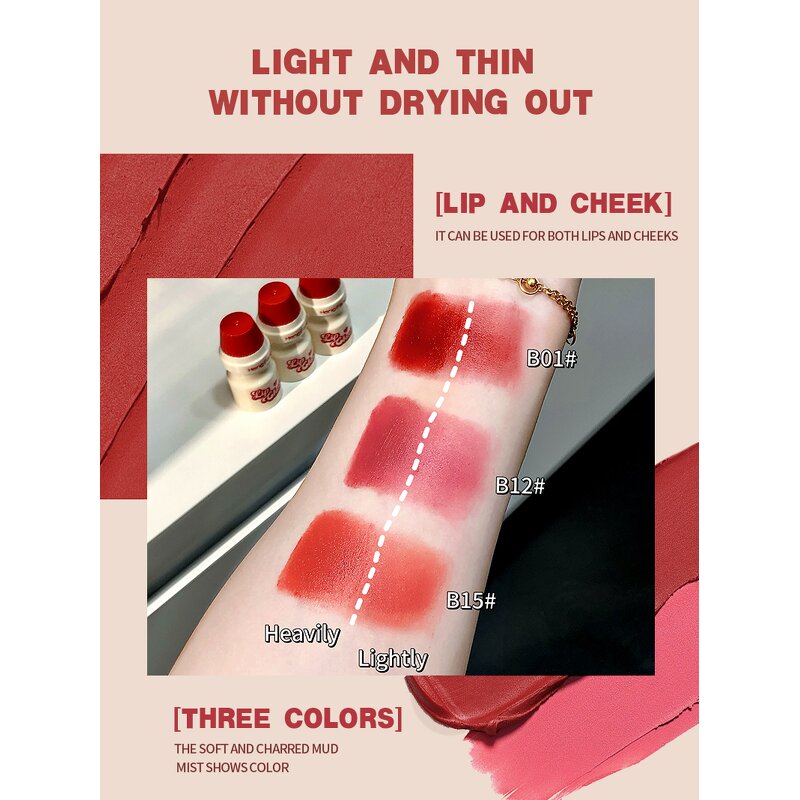 Air Light Velvet Lip Mousse - Manufacturer - 3-Pack Transfer Proof Portable Matte Lipstick Kit