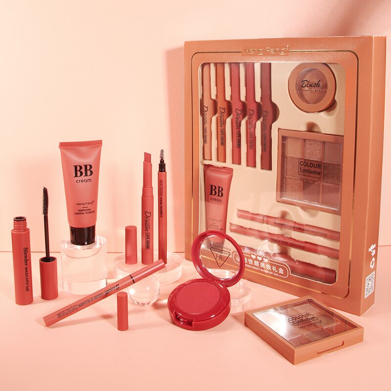 Custom Cosmetic Set - Manufacturer - Private Label Full Set Gift Box Women Kit Makeup Cosmetics