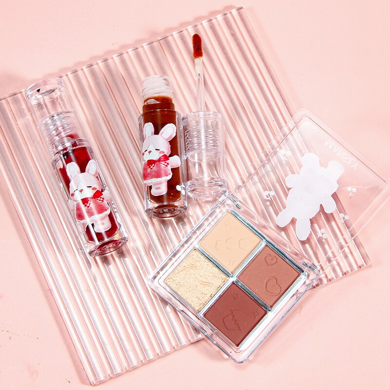 Christmas Bear Lip Glaze Set - Manufacturer - Own Brand Pigment Lip Gloss Supplier Kit Cosmetics