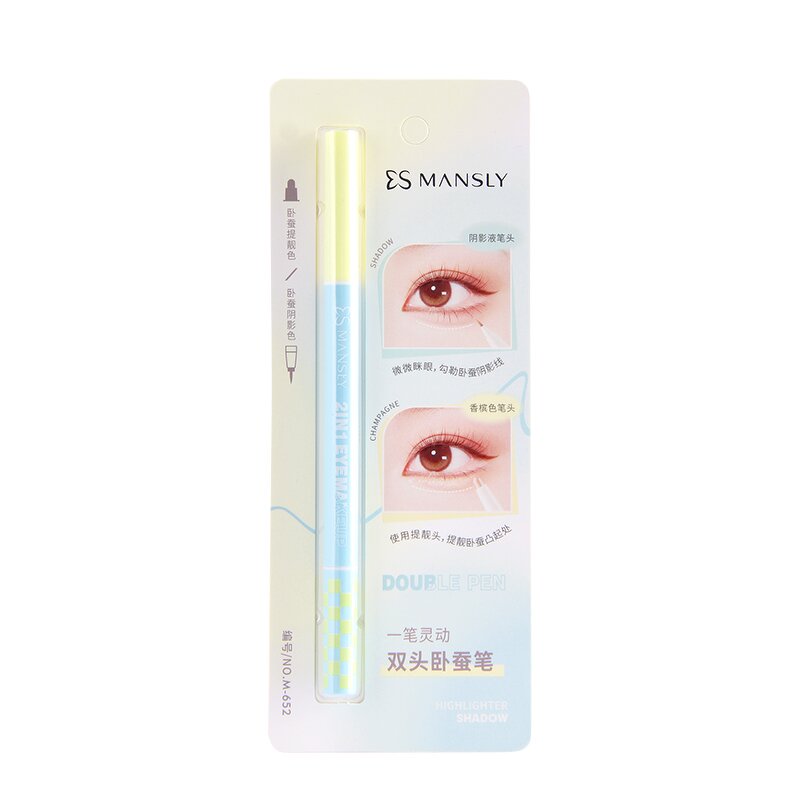 Double-headed Horizontal Silkworm Pen - Manufacturer - Smooth Texture Color Development Easy Application