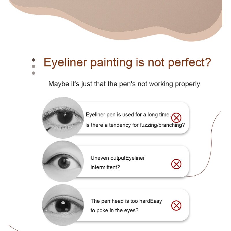 Smooth Eyeliner Pen - Manufacturer - Waterproof Sweat-proof Easy Beginners Outlining Blending