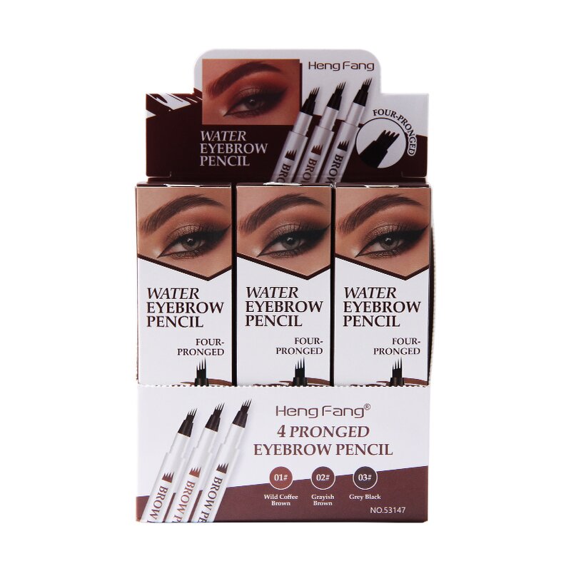 Four-pronged Water Eyebrow Pencil - Manufacturer - Moisturizing Smooth No Ink Oem Easy Beginners