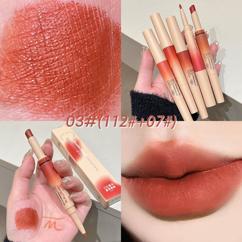 Light Mist Lipstick - Manufacturer - 6 Colors Double-Headed Lip Liner Durable Non-sticky Cup