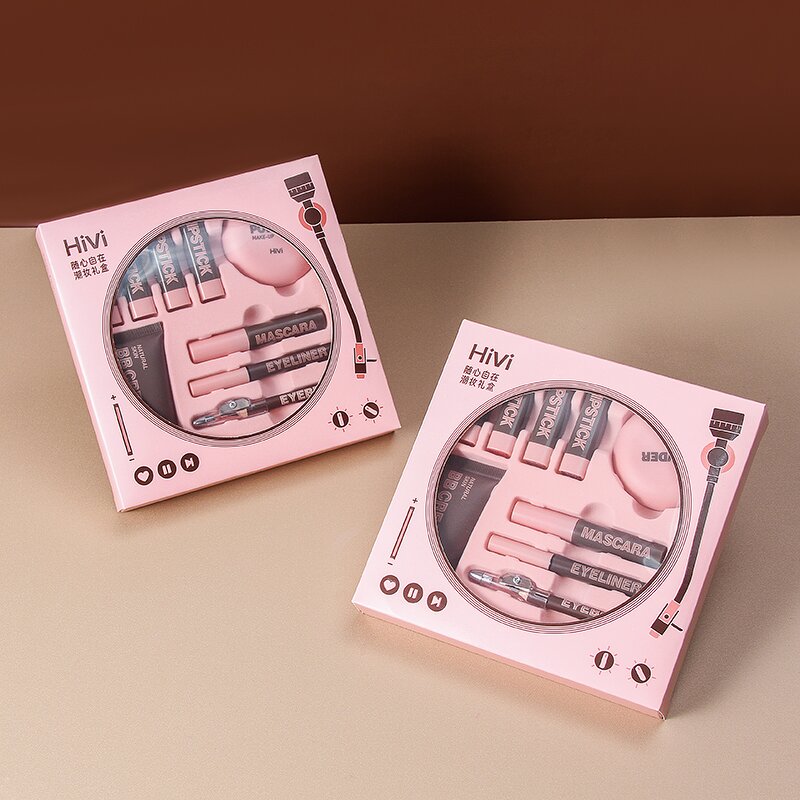 HIVI Makeup Set - Manufacturer - Small Size Portable Pink Recorder Design Wholesale Stock Cosmetics