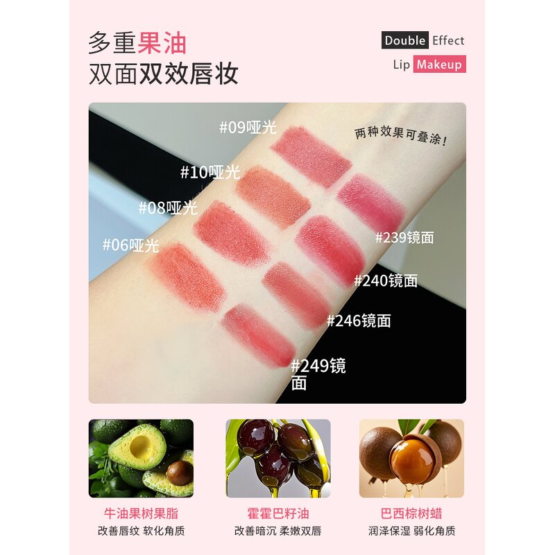 Extract Lipstick - Manufacturer - Shea Butter Jojoba Brazilian Palm Wax Double Side Mirror OEM/ODM