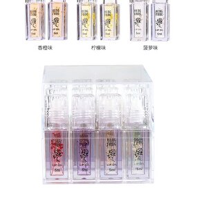 Plant Extract Lip Oil Set - Manufacturer - Hengfang Multi-color Acrylic Packaging Flower Non-greasy