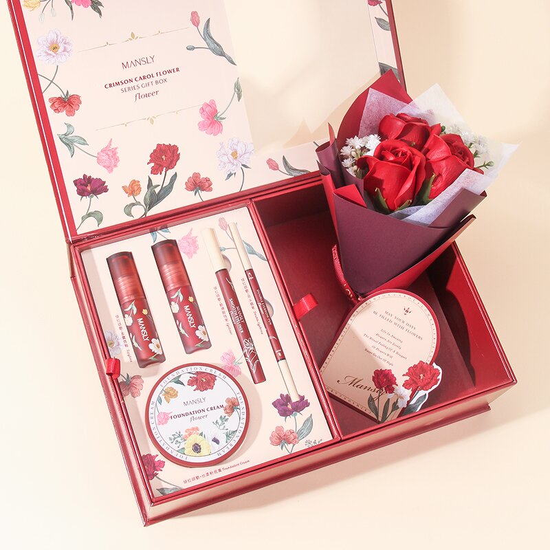 Flower Series Makeup Gift Box - Manufacturer - New Arrival Vegan Makeup Brush Set Colourful for Women