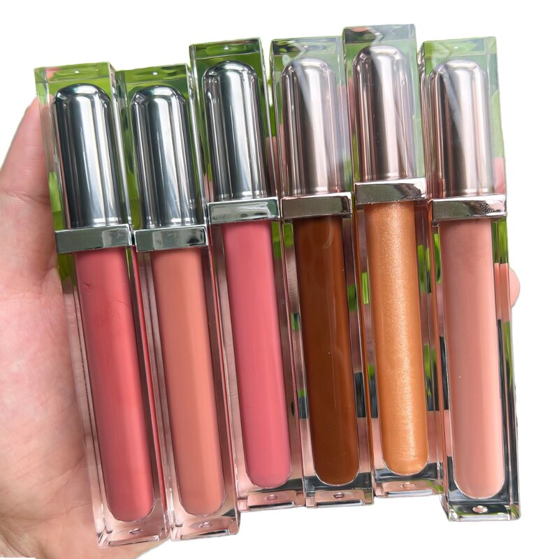 Plumping Lip Gloss - Manufacturer - Custom No Labels Vegan Clear Gel Nude Fruit Flavor Private Label