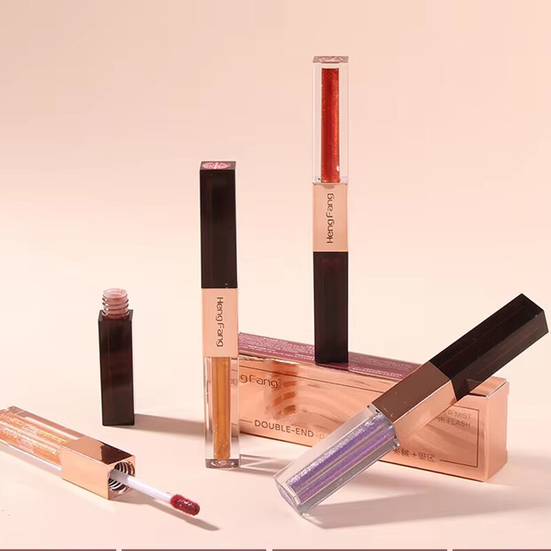 Dual-Ended Liquid Lipstick - Manufacturer - Shimmer Matte Smooth Glossy Finish OEM Hengfang
