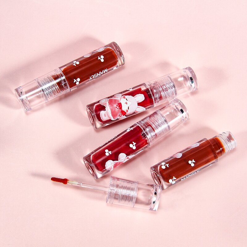 Christmas Bear Lip Glaze Set - Manufacturer - Own Brand Pigment Lip Gloss Supplier Kit Cosmetics