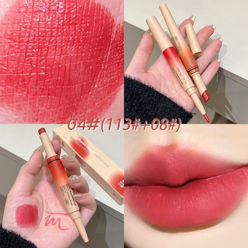 Light Mist Lipstick - Manufacturer - 6 Colors Double-Headed Lip Liner Durable Non-sticky Cup