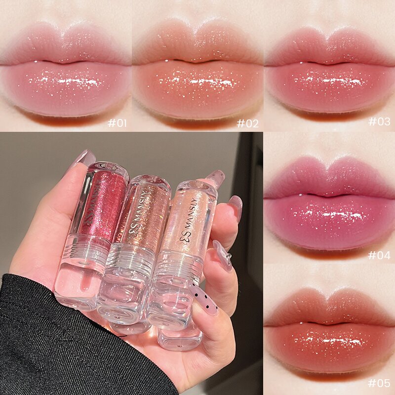 Glitter Jelly Lip Gloss - Manufacturer - New Vegan Waterproof Long-Lasting 5g Moisturizing MSDS Pencil-Shaped