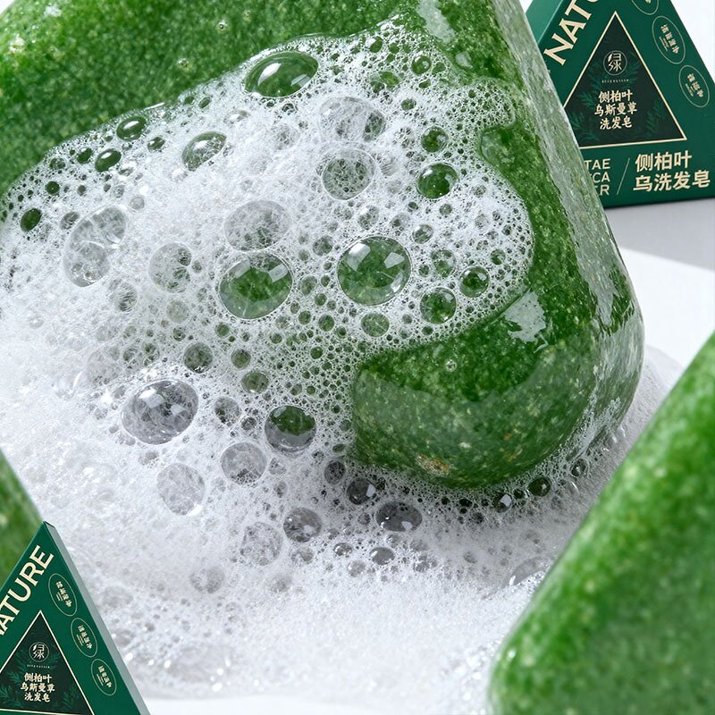 Shampoo Soap Bar Manufacturer - Natural Herbal Triangle Platycladus for Oil Control