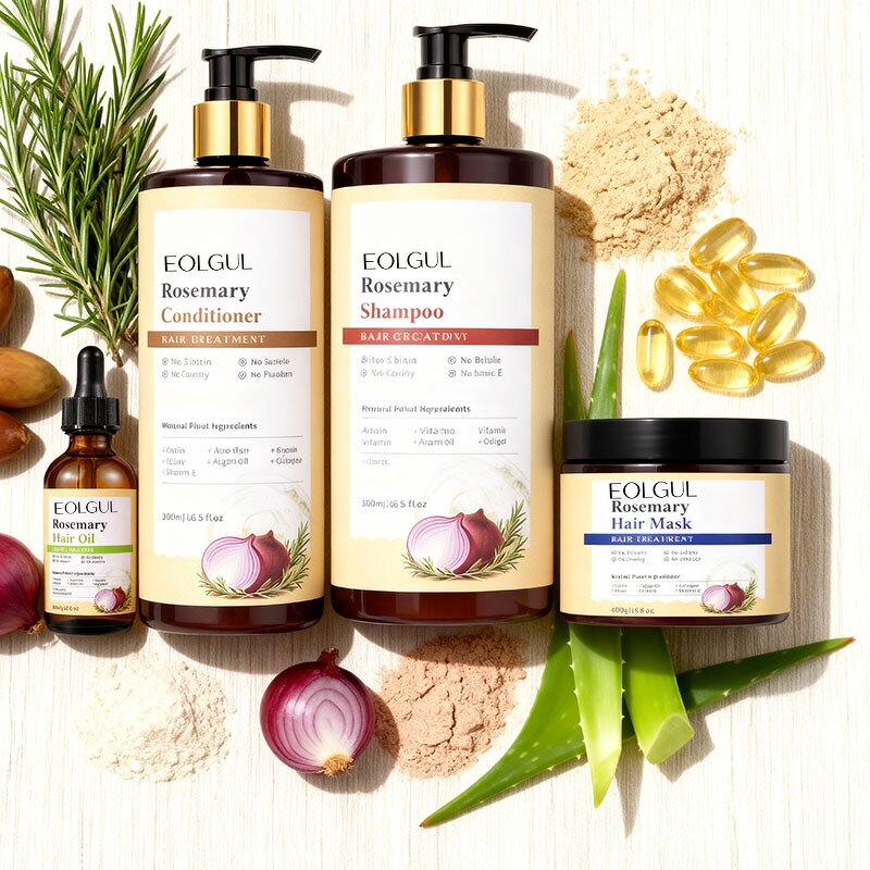 Shampoo Manufacturer - Private Label Vegan Onion Rosemary Biotin Sulphate Free for Growth