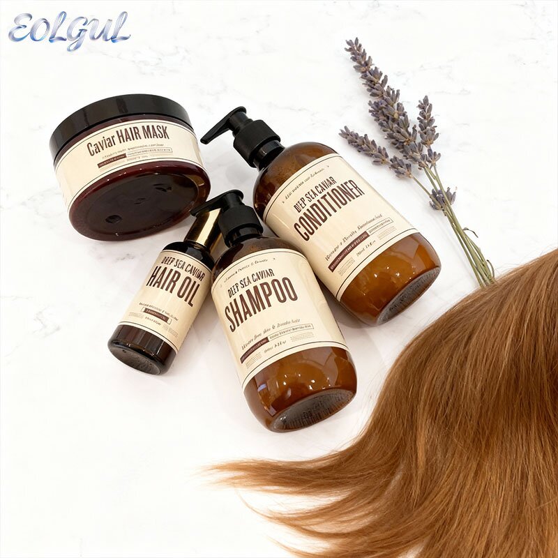 Hair Care Set Manufacturer - Custom Luxury Vegan with Caviar Mask Serum & Private Label