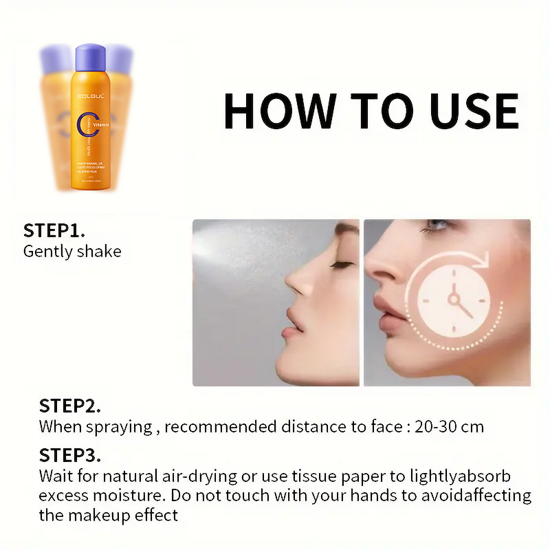 Spray Bottle Manufacturer - Customized 150ml Fine Mist Setting Spray with Vitamin C