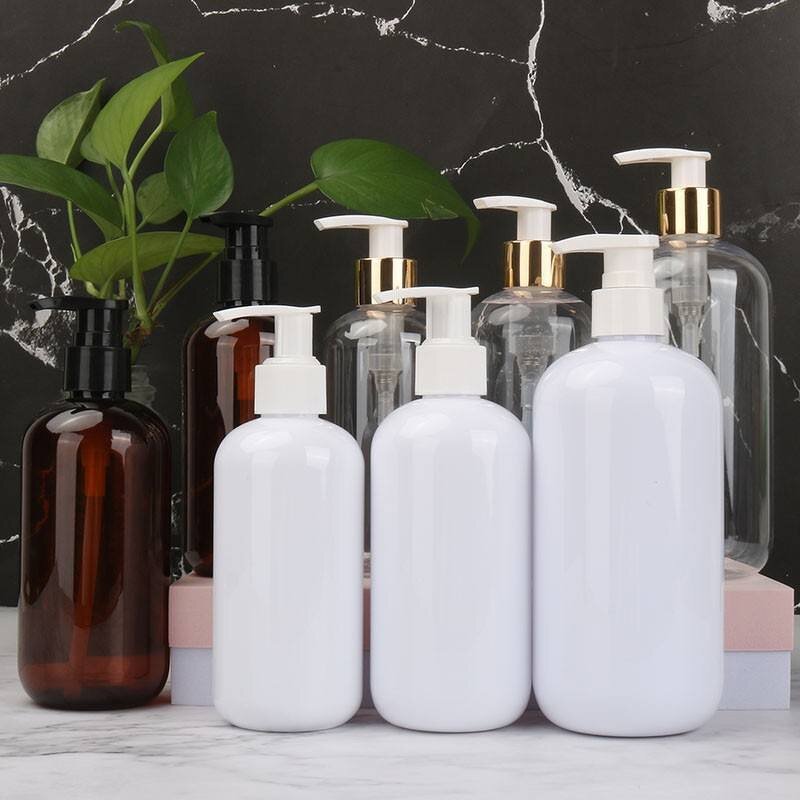 Conditioner Bottle Manufacturer - 250ml to 500ml Luxury PET Plastic Round with Pump