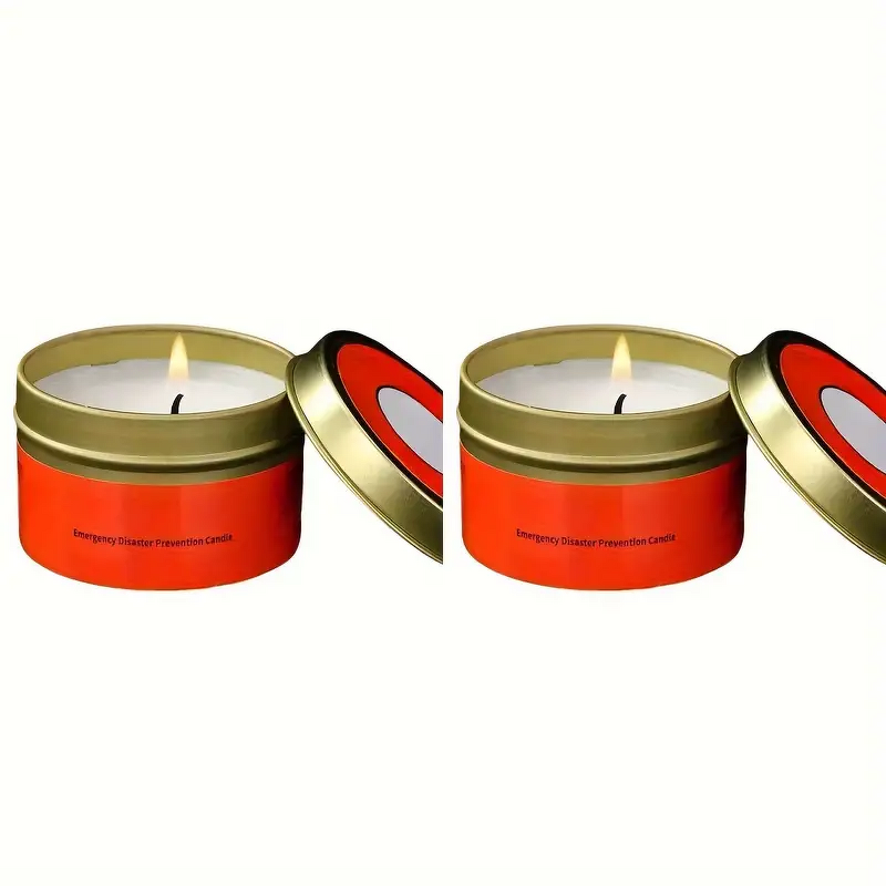 Candle Manufacturer - Wholesale Golden Metal Can 24-Hour Burning 80g for Emergency