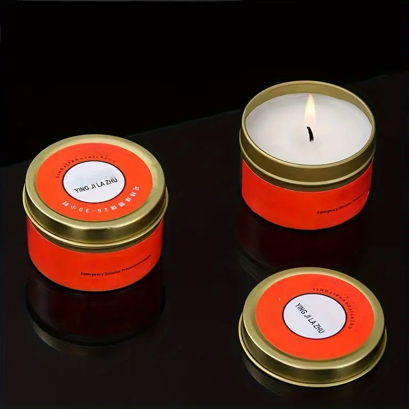 Candle Manufacturer - Wholesale Golden Metal Can 24-Hour Burning 80g for Emergency