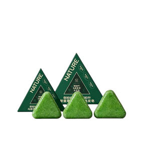 Shampoo Soap Bar Manufacturer - Natural Herbal Triangle Platycladus for Oil Control
