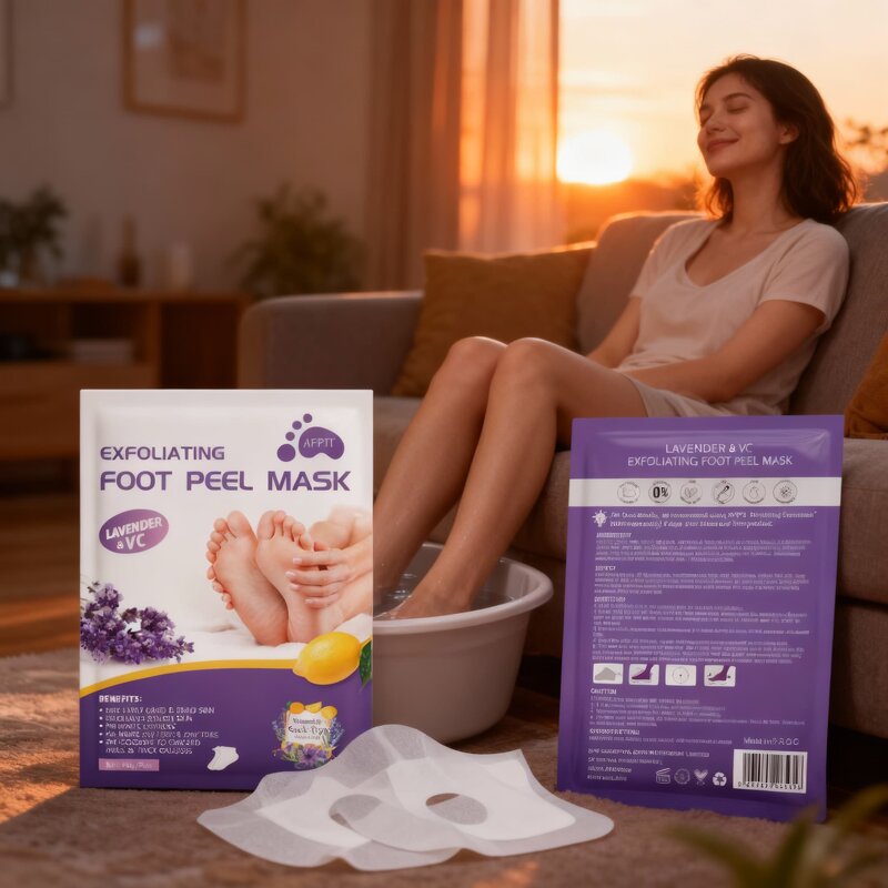 Foot Mask Manufacturer - Lavender Exfoliating Peel Korean Sheet Socks for Deep Care