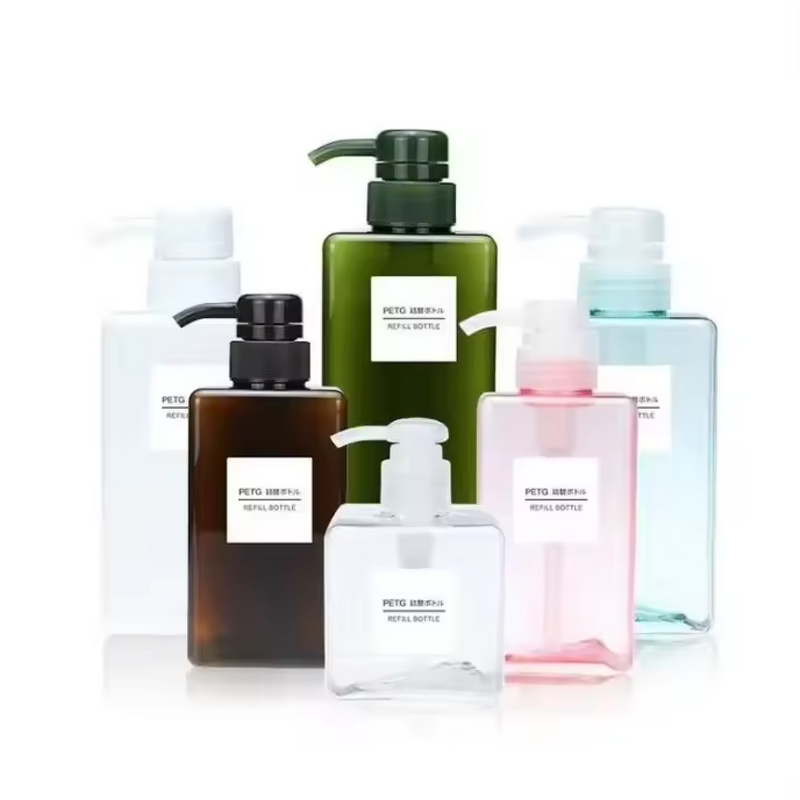 Shampoo Bottle Manufacturer - 100ml to 450ml Round PETG Plastic for Hotel Hair Lotion