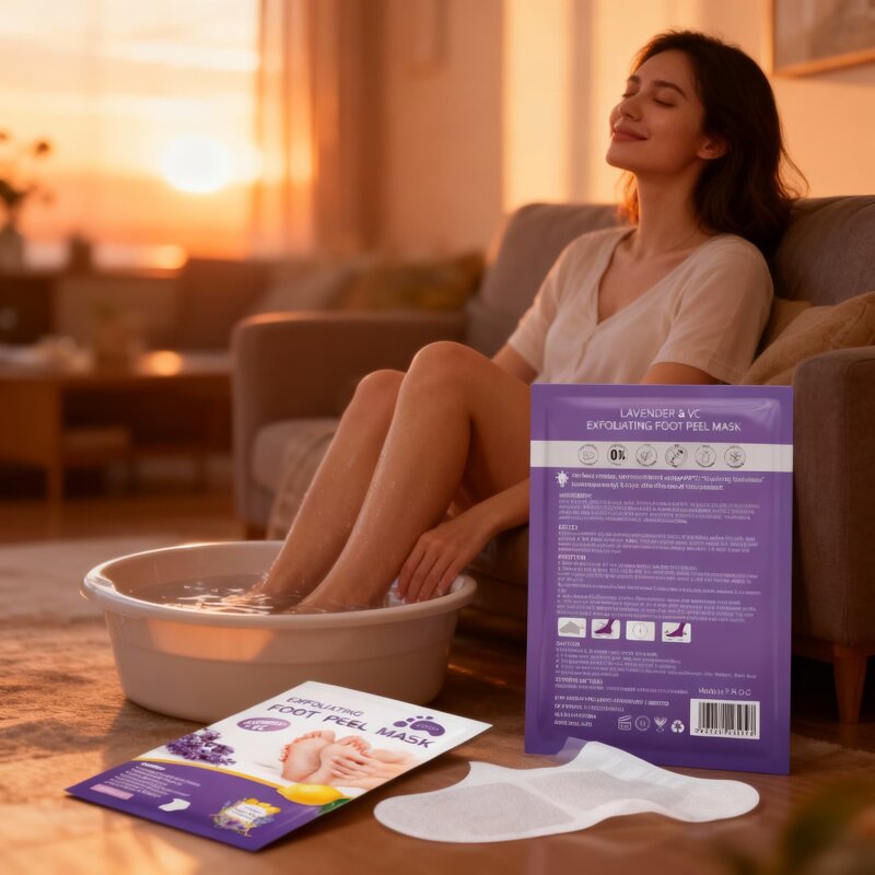 Foot Mask Manufacturer - Lavender Exfoliating Peel Korean Sheet Socks for Deep Care