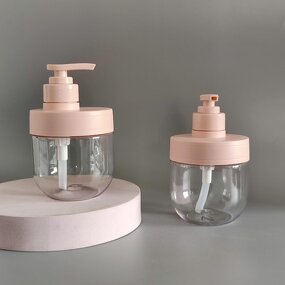 Shampoo Bottle Manufacturer - 300ml Transparent Plastic Round for Kid Lotion Customizable