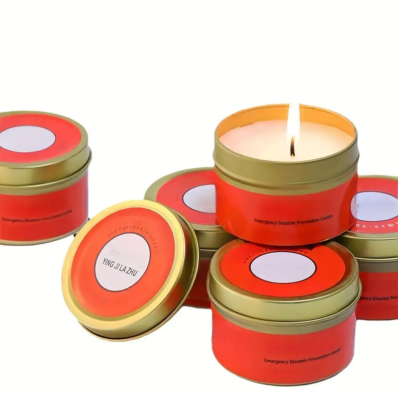 Candle Manufacturer - Wholesale Golden Metal Can 24-Hour Burning 80g for Emergency