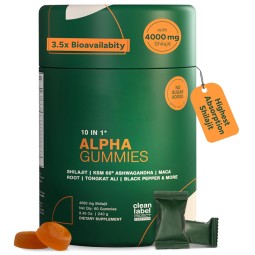 Herbal Gummies Manufacturer - OEM/ODM 10-in-1 Herbal Gummies with Sea Moss Shilajit Ashwagandha Memory Energy