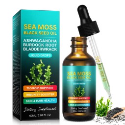Sea Moss Drops Manufacturer - Organic Bulk Vitamin Irish Sea Moss Liquid Drops OEM Private Label Supplement Raw