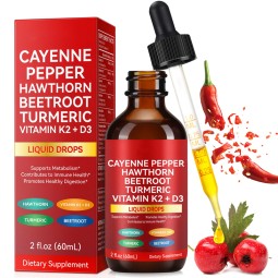 Cayenne Pepper Drops Manufacturer - TikTok Hot Sale Organic Cayenne Pepper Hawthorn Berry Liquid Drops Herbal