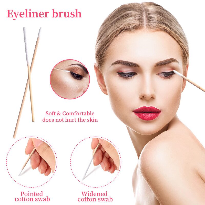 Eyelash Grafting Brush Set - Manufacturer - Flocking Lip Brush Cotton Swabs Eyelash Eyebrow Makeup