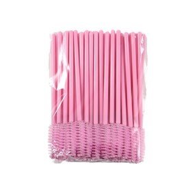 Colorful Eyelash Brushes - Manufacturer - Plastic Nylon Hair Disposable Lash Applicators OEM Mascara Wands