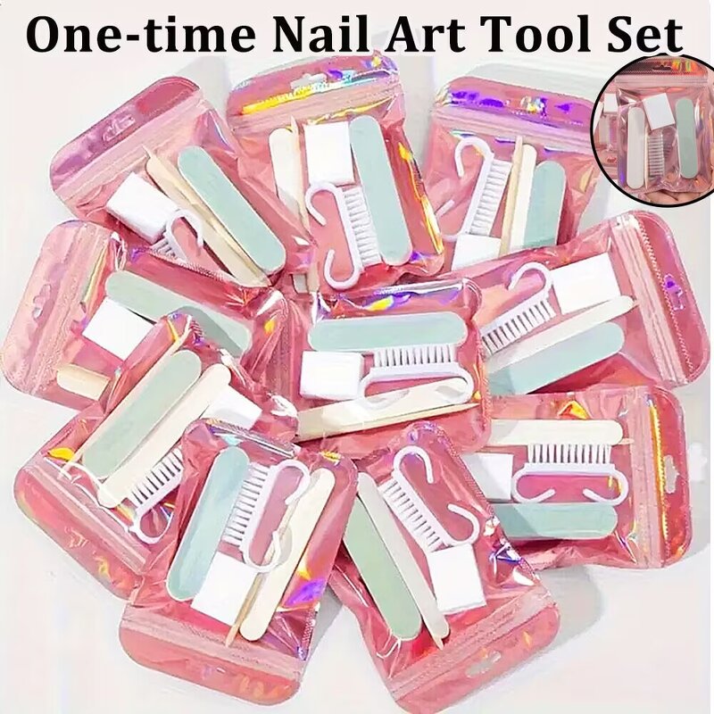 Dual End Nails Brush - Manufacturer - Cuticle Custom Nylon Oval Liner Poly Gel With Scraper Tools
