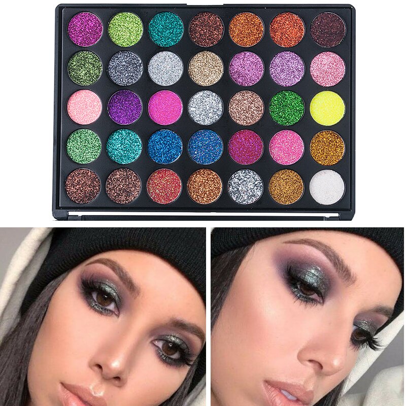 Eyeshadow Palette - Manufacturer - 35 Color Shimmer Glitter Waterproof Factory Wholesales Makeup